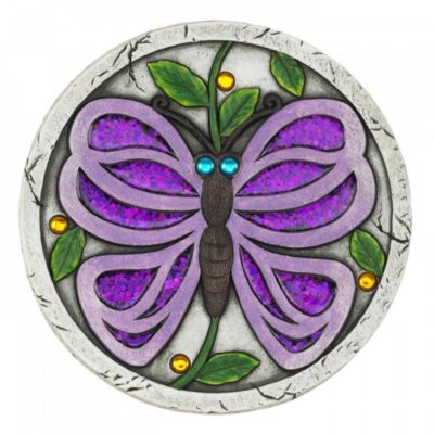 Purple Butterfly Garden Stepping Stone Purple Butterfly Garden Stepping Stone