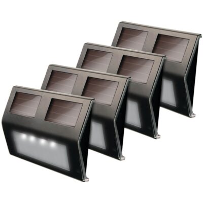 Maxsa Innovations Solar Led Deck Light 4 Pk (bronze Finish) Maxsa Innovations Solar Led Deck Light 4 Pk (bronze Finish)