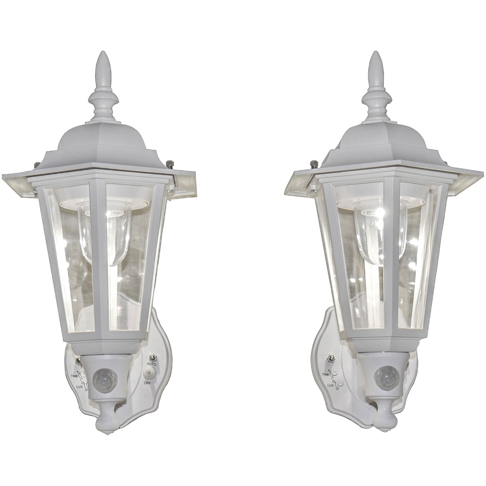 Maxsa Innovations Battery-powered Motion-activated Plastic Led Wall Sconce 2-pack (white)