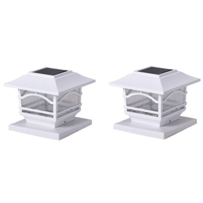 Maxsa Innovations Solar Post Cap And Deck Railing Lights 2 Pack (white) Maxsa Innovations Solar Post Cap And Deck Railing Lights 2 Pack (white)
