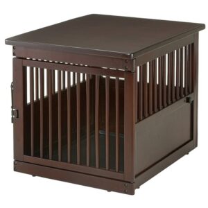 Richell End Table Wood Dog Crate