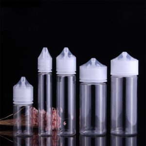 50pcs Empty Dropper Bottles Squeezable E-liquid Bottle White Black Lid Plastic Vape Juices Containers 10ml 15ml 30ml 50ml 100ml