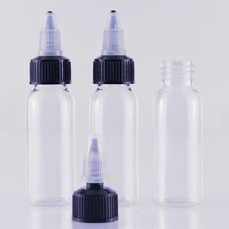 5pcs 30ml 60ml 100ml 120ml Plastic PET E juice Liquid Vape Oil Dropper Bottles Twist Top Cap Tattoo Pigment Ink Gel Containers - Image 2
