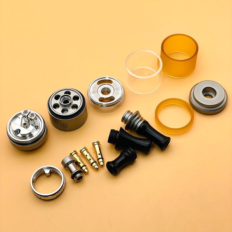 DSXvape Berserker V3 MTL RTA Tank Atomizer BSKR B3 MTL RTA E-Cigarette Vaporizer 24mm 6ml 2ml 316ss Tank With 3 MTL Drip Tips - Image 5