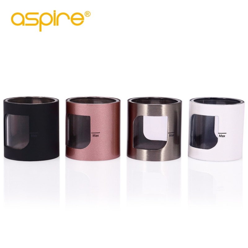 Electronic Cigarette Accessory Pockex 2ml Gass Tube With Metal Cover Aspire Replacement Tube for Pockex Ego Aio Kit Vape Band