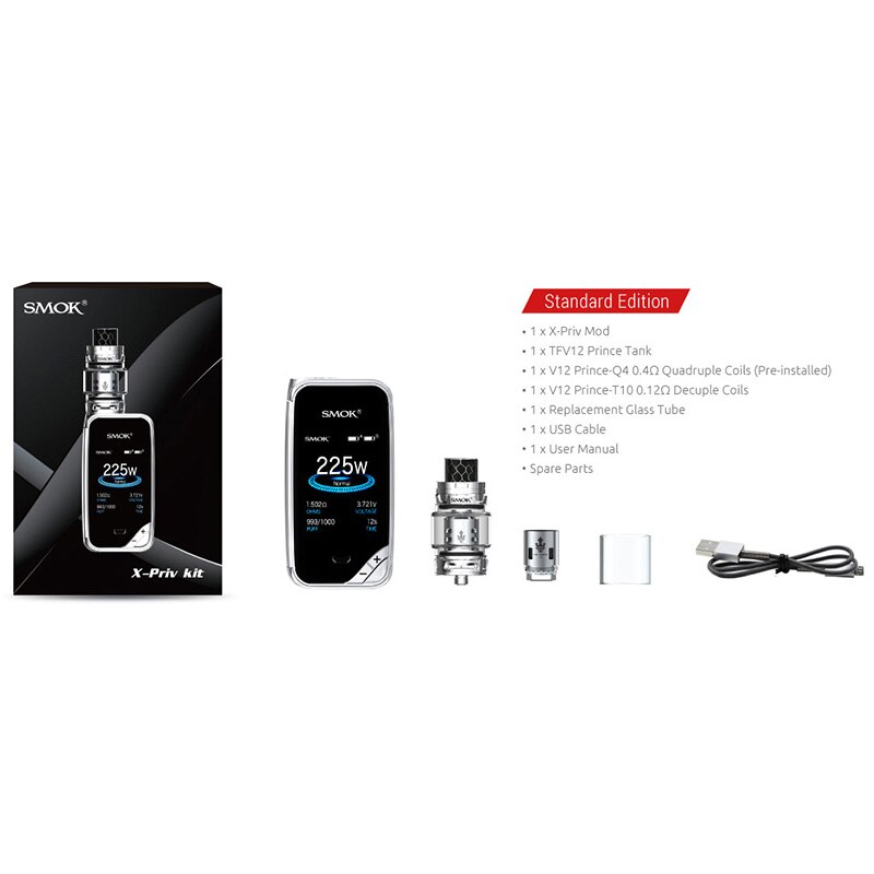 Electronic Cigarette Smok X-priv Kit Vape Box MOD Cigarette TFV12 Prince Tank Coil Vaporizer X PRIV Original VS MAG KIT S9112 - Image 3