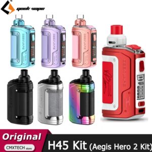 Geekvape Aegis Hero 2 Kit H45 Crystal Kit RTE Kit 1400mAh Battery 45W Vape 4ml Cartridge Pod Fit B Coil E Cigarette Vaporizer
