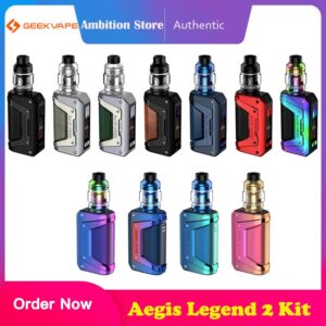Geekvape Aegis Legend 2 Kit 200W Box MOD Vape L200 Z Sub Ohm Tank 5.5ml Fit Z Series Coil E-Cigarette Vaporizer Authentic