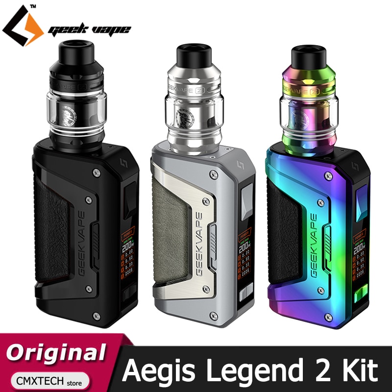 Geekvape Aegis Legend 2 Kit 200W Box MOD Vape L200 leaps and Z Subohm 2021 Tank Fit Z Series Coil Electronic Cigarette Vaporizer