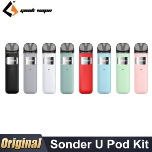 Original GeekVape Sonder U Kit 20W Pod 1000mAh Battery 2ml U 0.7ohm Cartridge Auto Draw MTL/DTL Vaping Vaporizer E Cigarette