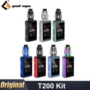 Original GeekVape T200 Kit Aegis Touch 200W Vape 5.5ml Z Sub Ohm Tank Z Coil fit Dual 18650 Battery E Cigarette Vaporizer