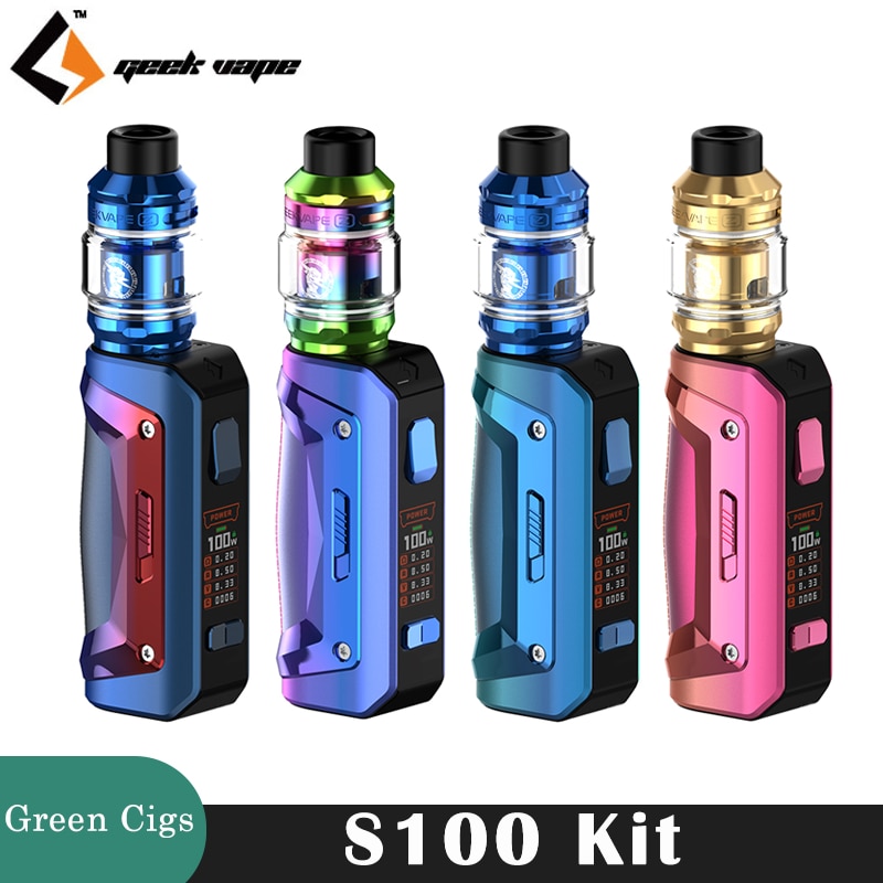 Original Geekvape Aegis Solo 2 Kit S100 100W Vape 18650 Battery Z Subohm 2021 Tank Z Series Coil Electronic Cigarette Vaporizer
