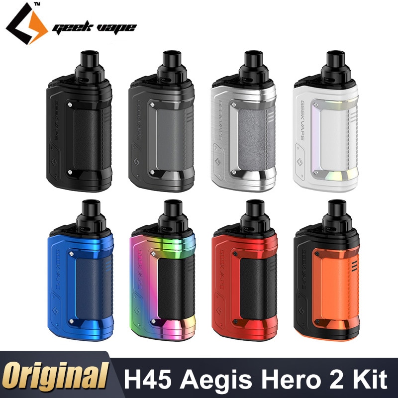 Original Geekvape H45 Kit Aegis Hero 2 Kit 45W Vape 1400mAh 4ml Pod Cartridge 0.45/0.6ohm B Series Coil E Cigarette Vaporizer