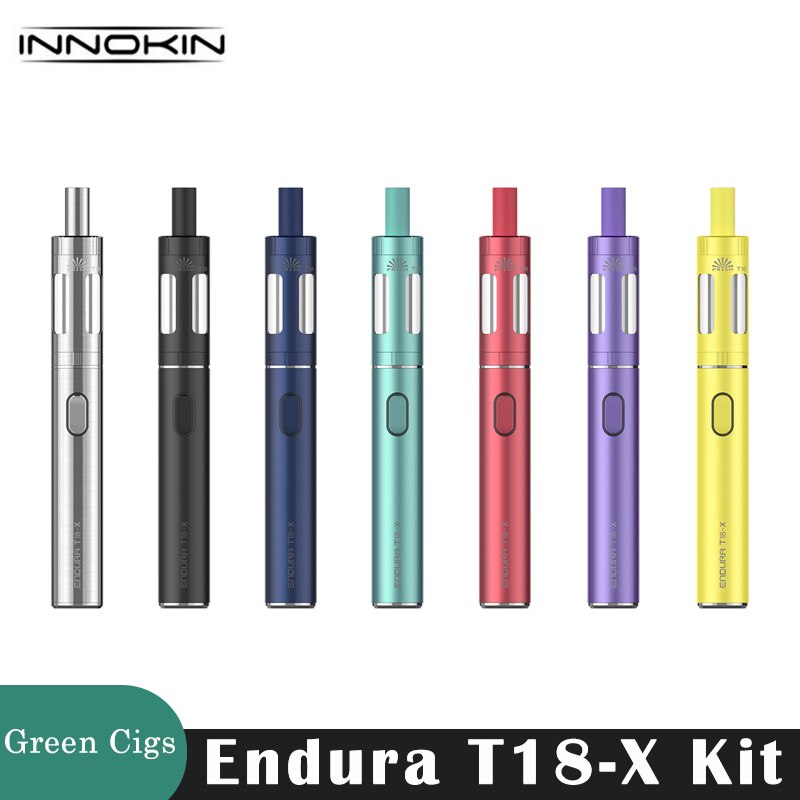 Original Innokin Endura T18-X Kit Vape 13.5W 1000mAh Battery 2.5ml Prism T18 Tank 1.5ohm Coil Electronic Cigarette Vaporizer