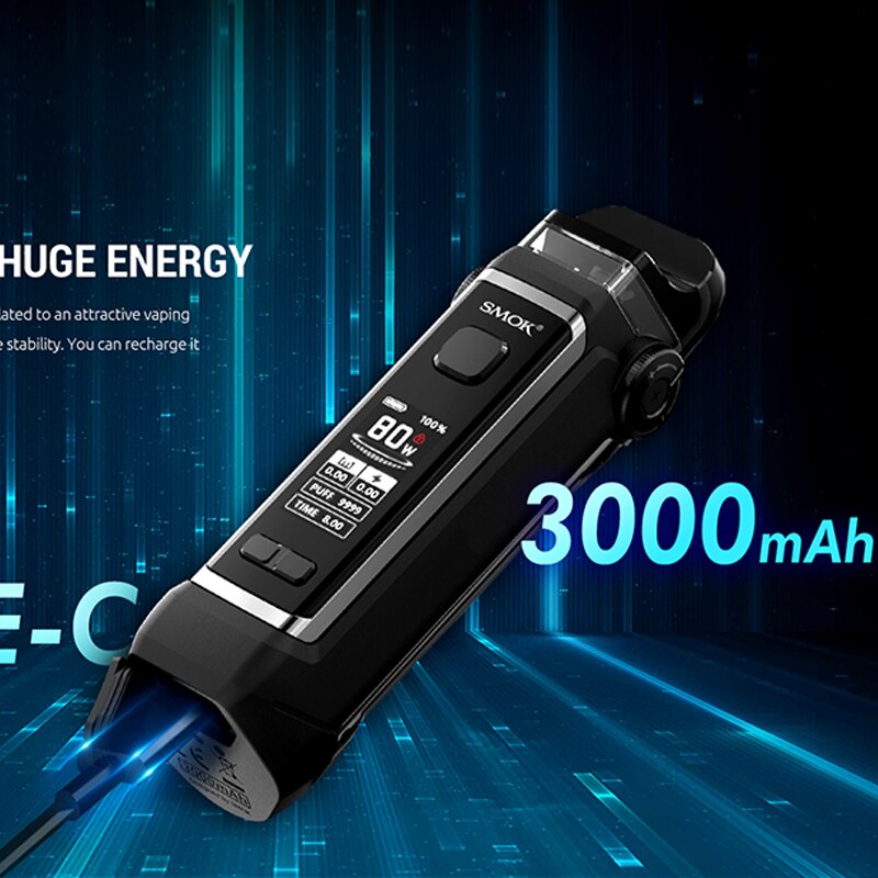 Original SMOK IPX 80 Pod Mod Kit 80W 3000mAh Built-in Battery 5.5ml RPM 2 Pod Electronic Cigarette Vaporizer Pod System Vape Kit - Image 5