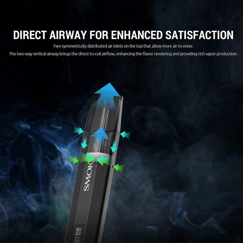 Original SMOK Nfix Pod Kit with MTL Coil Electronic Cigarette Vaporizer 25W 700mAh Built-in Battery 3ml Pod System AIO Vape Kit - Image 2