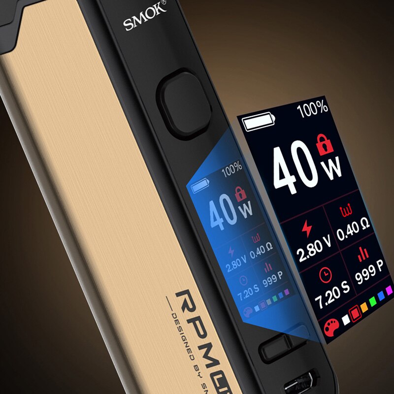 Original SMOK RPM Lite Pod Mod Kit 40W 1250mAh Built-in Battery MTL Vaping Electronic Cigarette Vaporizer Pod System Vape Kit - Image 2