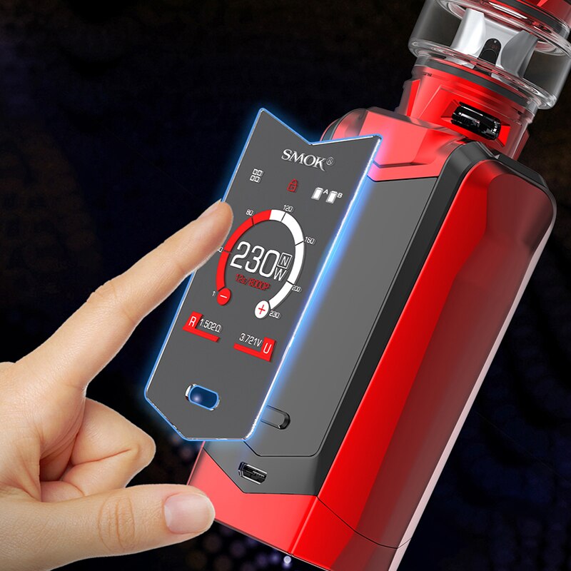 Original SMOK Species 230W Kit with TFV8 Baby V2 Tank 5ml VW/TC Electronic Cigarette Vaporizer Dual 18650 Box Mod Vape Kit - Image 3