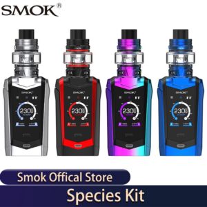 Original SMOK Species 230W Kit with TFV8 Baby V2 Tank 5ml VW/TC Electronic Cigarette Vaporizer Dual 18650 Box Mod Vape Kit