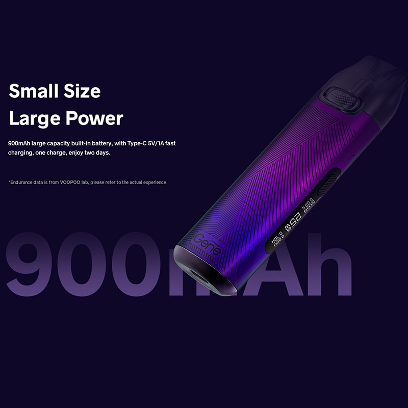 Original VOOPOO V.THRU Pro Pod Kit 25W 900mAh Pod System Vape Kit with V.THRU Pro Pods GENE Chip Electronic Cigarette Vaporizer - Image 3