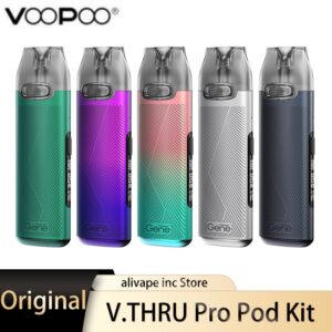 Original VOOPOO V.THRU Pro Pod Kit 25W 900mAh Pod System Vape Kit with V.THRU Pro Pods GENE Chip Electronic Cigarette Vaporizer