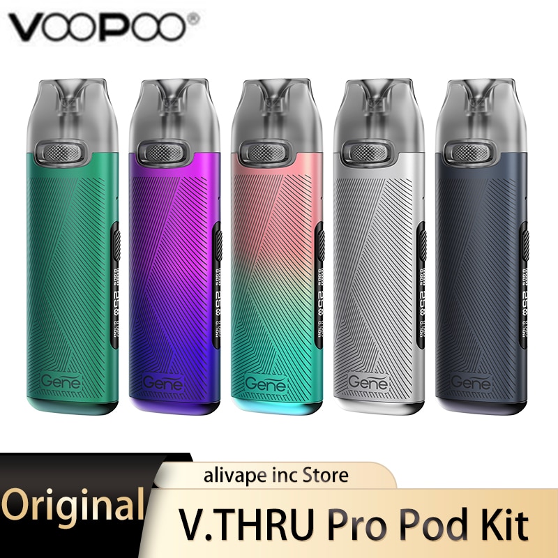 Original VOOPOO V.THRU Pro Pod Kit 25W 900mAh Pod System Vape Kit with V.THRU Pro Pods GENE Chip Electronic Cigarette Vaporizer