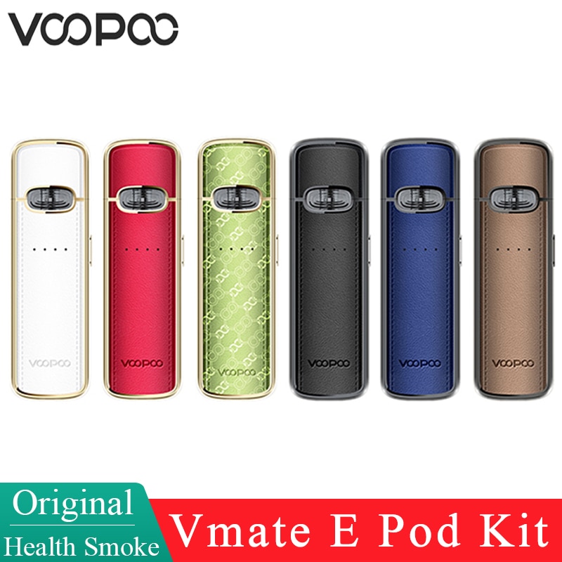 Original VOOPOO Vmate E Pod Kit 1200mAh battery 3ml Vmate Cartridge V2 0.7ohm 1.2ohm Electronic Cigarette MTL Vaporizer