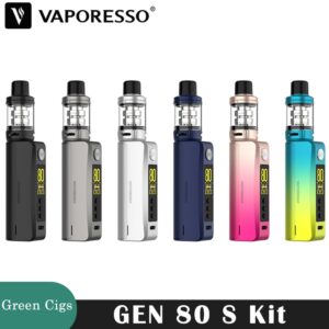 Original Vaporesso GEN 80 S Kit fit 18650 Battery 80W Vape 5ml iTank Mesh Coil Electronic Cigarette Vaporizer