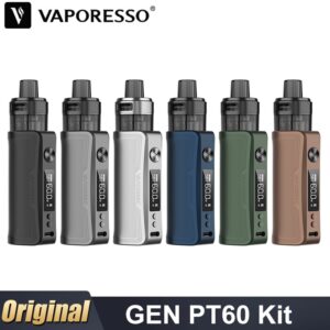 Original Vaporesso GEN PT60 Kit 60W Vape 2500mAh Battery 4.5ml X Tank Pod GTX Coil DTL Vaping E Cigarette Vaporizer
