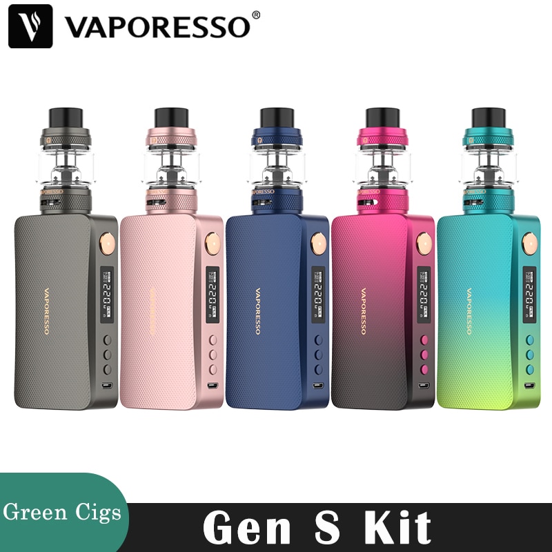 Original Vaporesso Gen S Kit 220W Mod fit 18650 Battery 8ml NRG-S Tank with GT Mesh Coil Vaporizer Electronic Cigarette