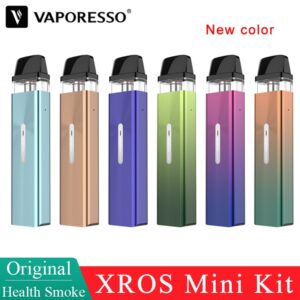 Original Vaporesso XROS Mini Kit 2ml Cartridge Pod 1.2ohm mesh coil 1000mAh built-in battery Electronic Cigarette MTL Vape Kit