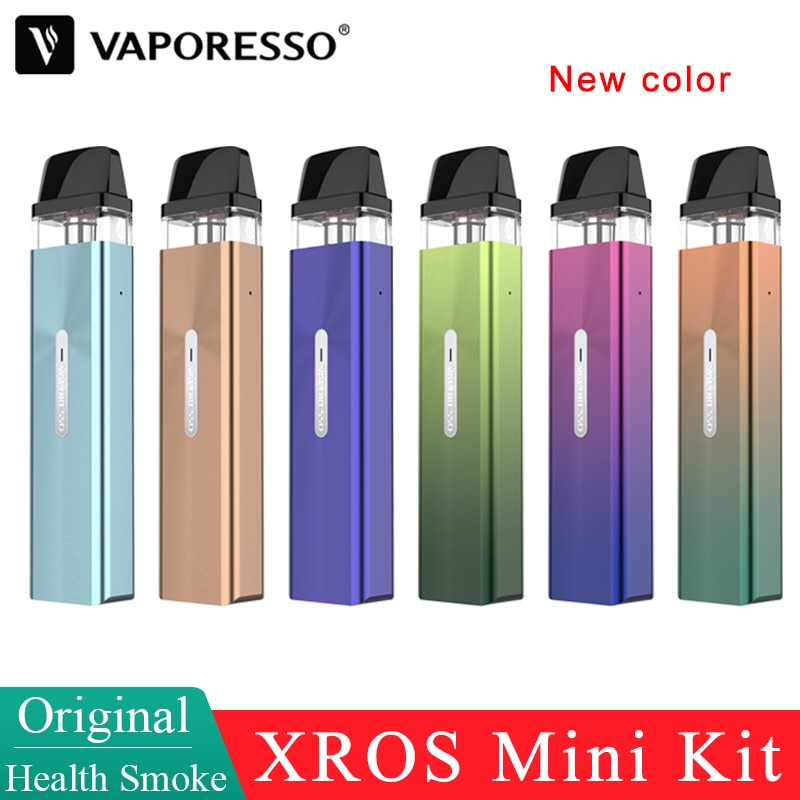 Original Vaporesso XROS Mini Kit 2ml Cartridge Pod 1.2ohm mesh coil 1000mAh built-in battery Electronic Cigarette MTL Vape Kit