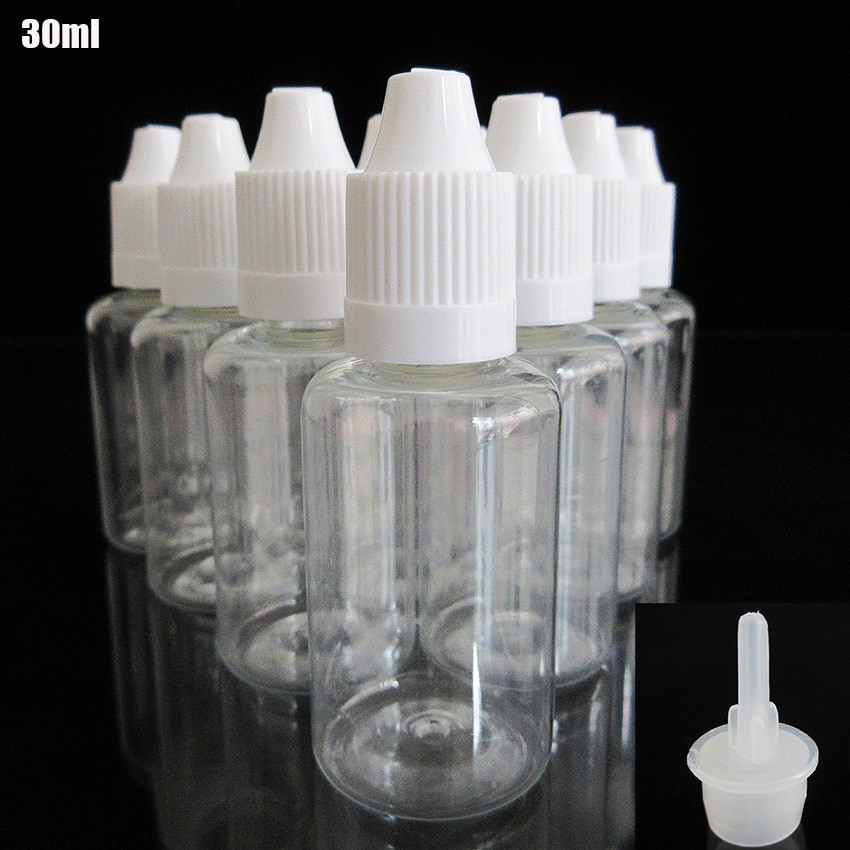 Refillabe Dropper Bottle,30ml Needle tip Vape E cig Liquid drops Bottle,Childproof Cap,smoking oil package 10pcs/lot