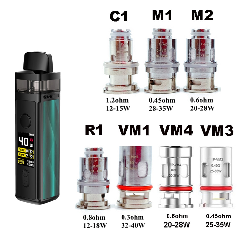 RunVape PNP VM1 Mesh Coil DRAG X VM6 VM3 VM4 VM5 0.15ohm TM2 0.3ohm Coils for VINCI Pod R Argus Vsuit Baby Mod Vaper Kit - Image 6