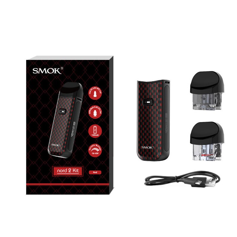 SMOK Nord 2 Pod Kit 1500mah Battery 40W Vape Nord2 Electronic Cigarette 4.5ML Cartridge Pod RPM Mesh Nord DC Coil Vaporizer - Image 3