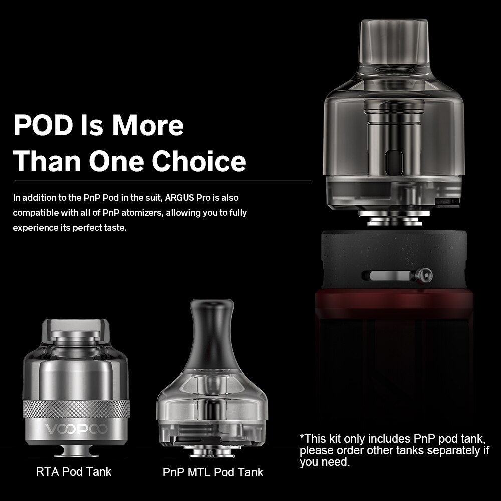 VOOPOO Argus Pro /Argus X Pod Mod Kit 80W 4.5ml PnP Pod Tank 3000mAh Battery /No 18650 Battery Mod Vape Kit Electronic Cigarette - Image 3