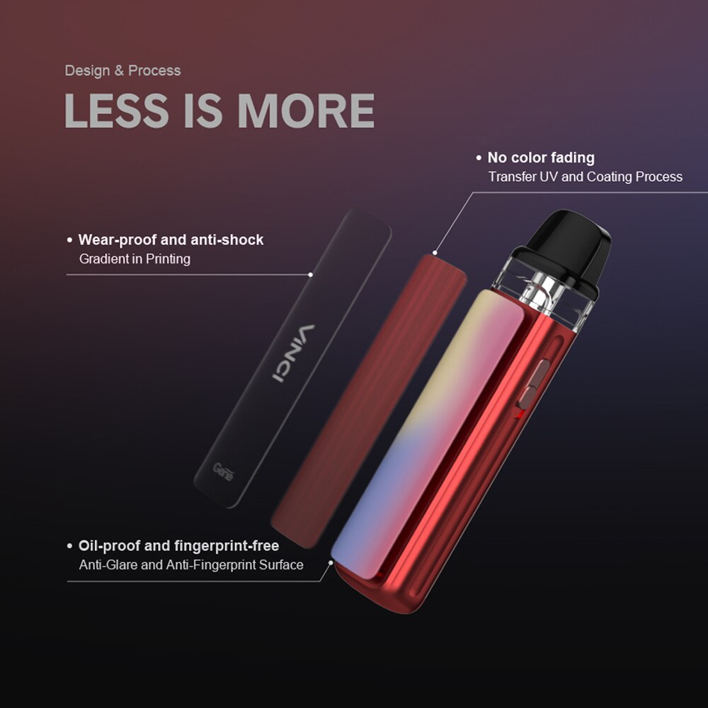 VOOPOO Vinci Pod Kit 15W 800mAh Battery 2ml 0.8ohm Resistance Pod Cartridge Adjustable Airflow System Vape Electronic Cigarette - Image 3