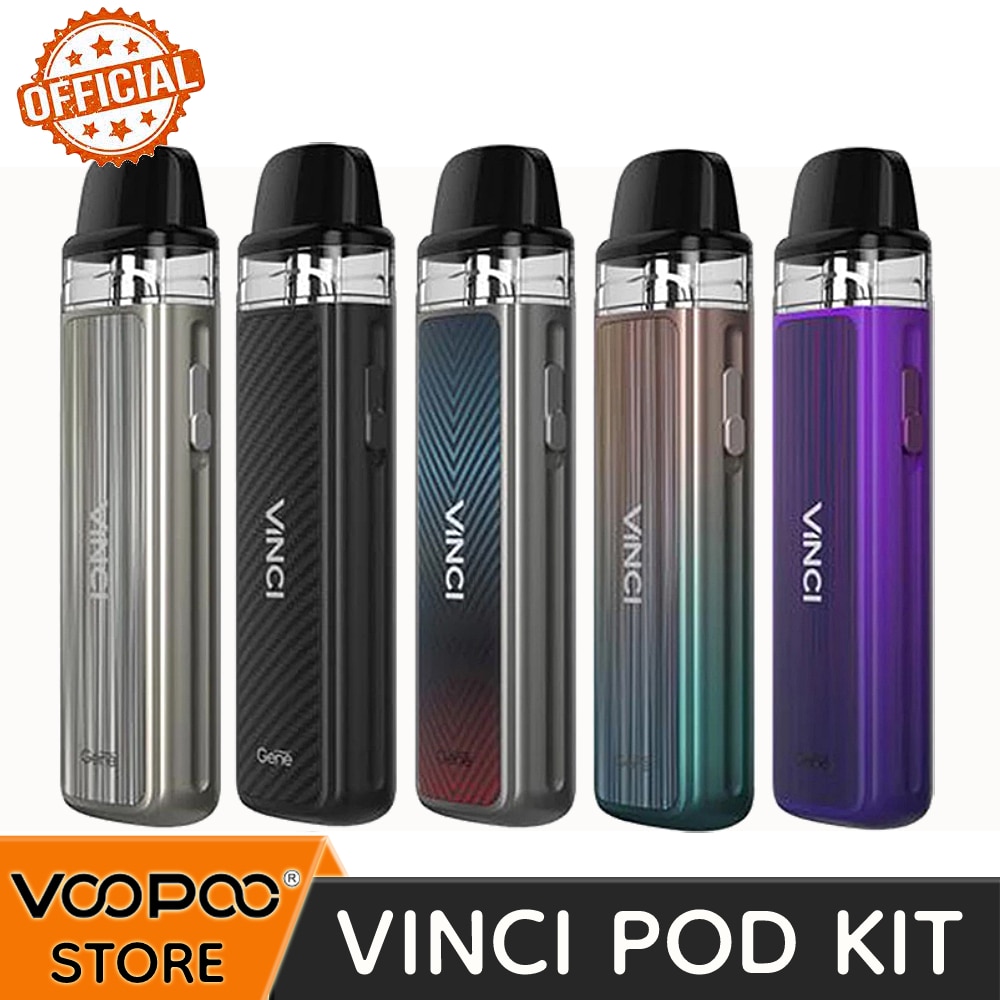 VOOPOO Vinci Pod Kit 15W 800mAh Battery 2ml 0.8ohm Resistance Pod Cartridge Adjustable Airflow System Vape Electronic Cigarette