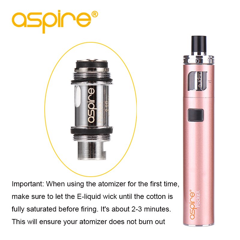 Vape 10PCS/Lot Aspire PockeX Atomizer Coils 0.6/1.2ohm Electronic Cigarettes Core E-cigarette Parts For PockeX Pocket AIO Kit - Image 4