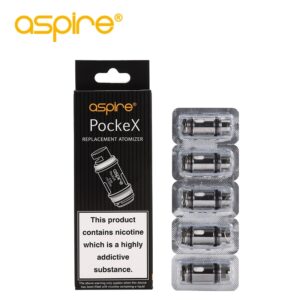 Vape 10PCS/Lot Aspire PockeX Atomizer Coils 0.6/1.2ohm Electronic Cigarettes Core E-cigarette Parts For PockeX Pocket AIO Kit