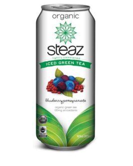 Steaz Energy Org Blueberry Pomegrte Acai Iced Green Tea (12×16 Oz)