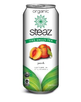 Steaz Energy Peach Iced Green Tea (12×16 Oz)