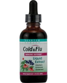 Quantum Health Cold & Flu Elderberry, Echinacea & Goldenseal Extract (1×2 Oz)